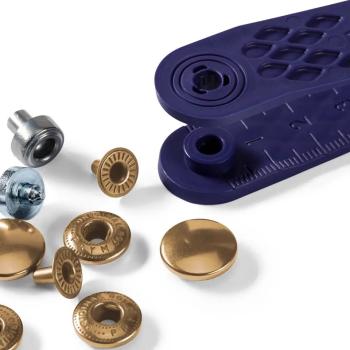 Preview: Prym Nähfrei-Druckknopf Anorak, 15mm, goldfarbig (390314)